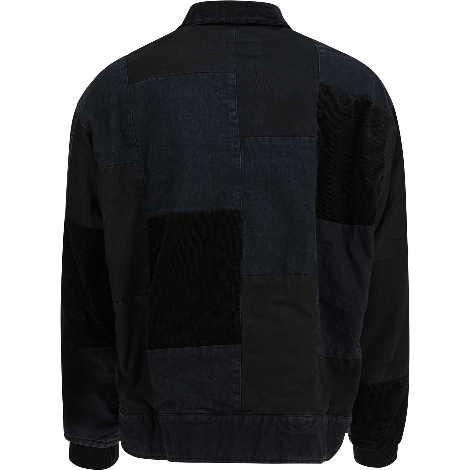 Jacket with tone-on-tone patchwork