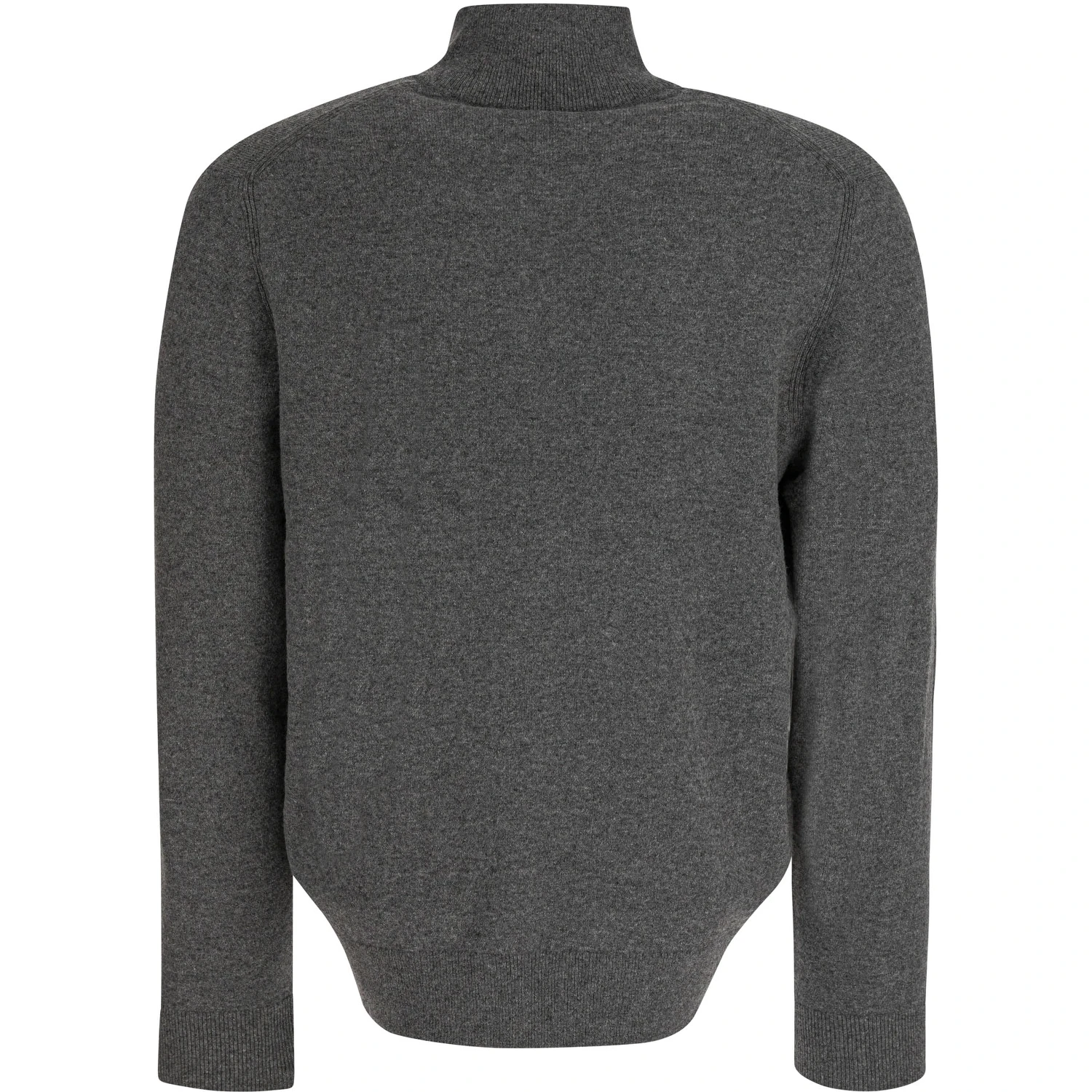 Cashmere sweater with half zipper