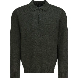 Merino wool polo shirt
