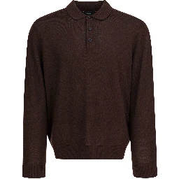 Merino wool polo shirt