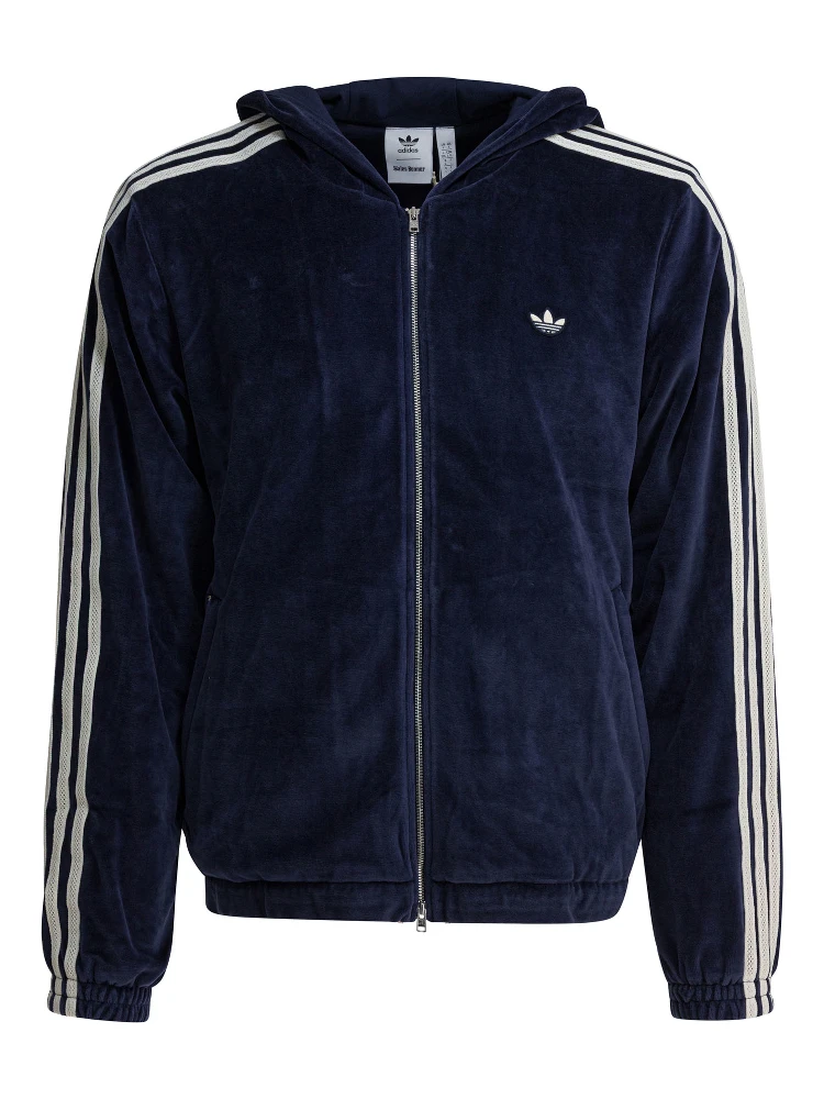 "Wales Bonner Velour" zippered sweatshirt