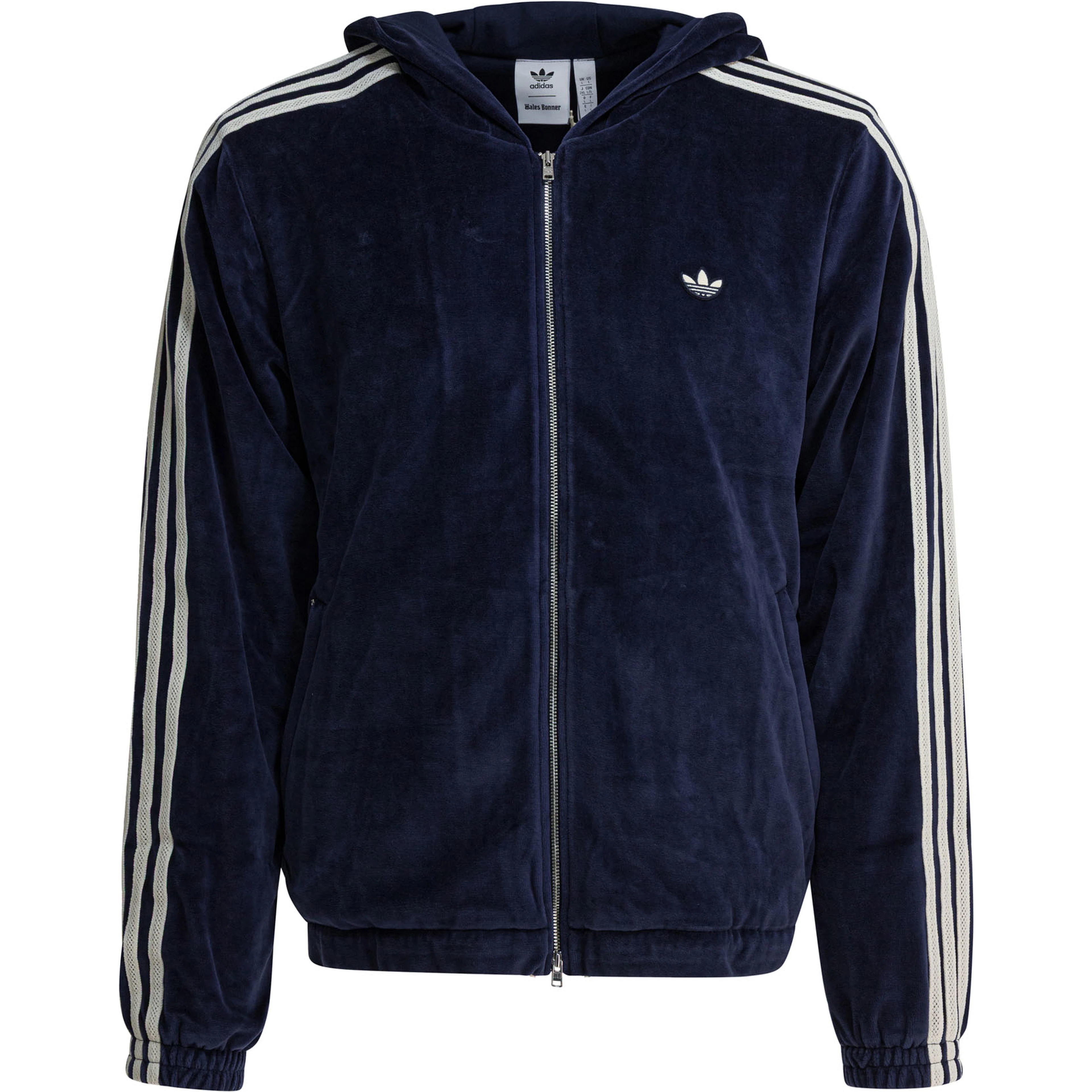 "Wales Bonner Velour" zippered sweatshirt