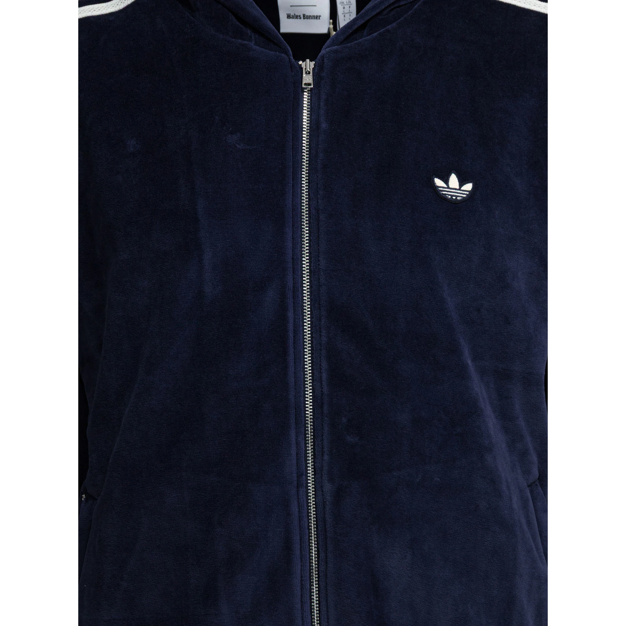 "Wales Bonner Velour" zippered sweatshirt