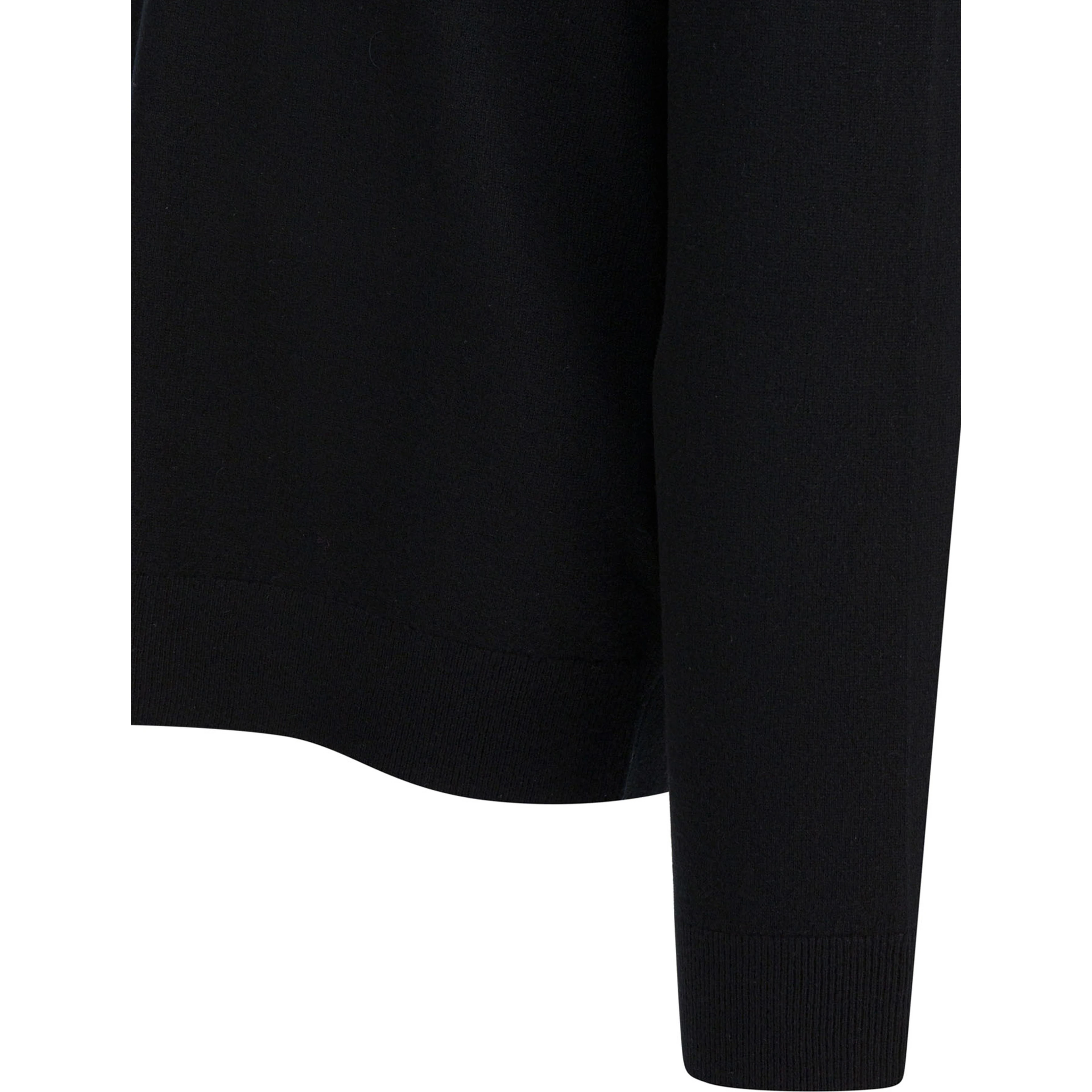 Cashmere sweater with half zipper