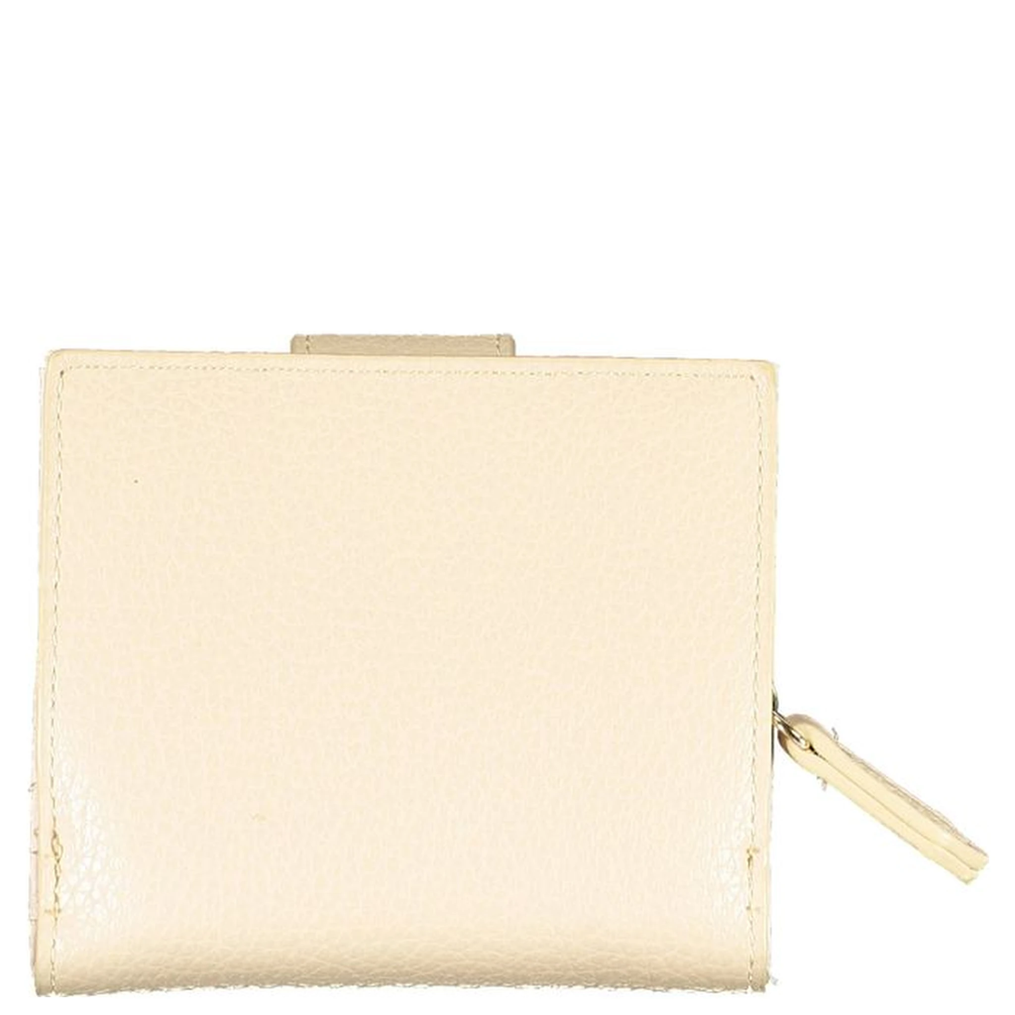 Beige Polyurethane Women Wallet