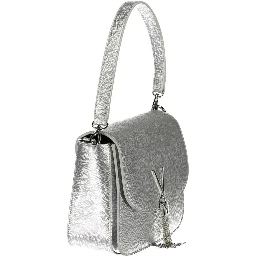 Gray Polyethylene Handbag