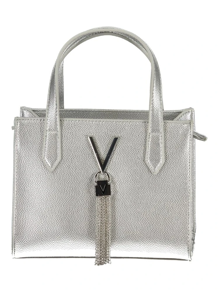Gray Polyethylene Women Handbag