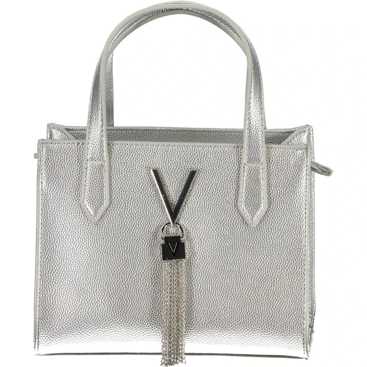 Gray Polyethylene Women Handbag