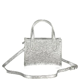 Gray Polyethylene Women Handbag