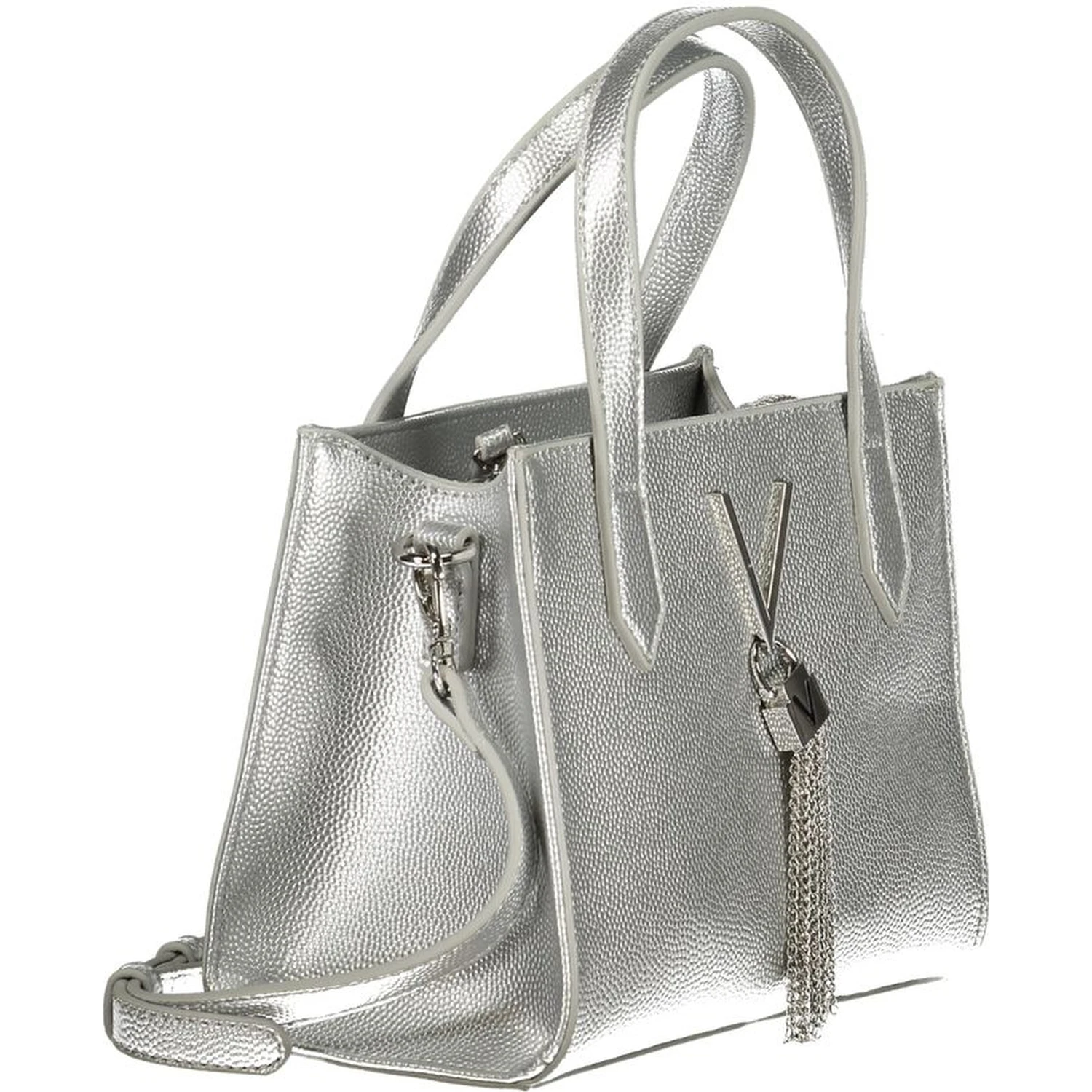 Gray Polyethylene Women Handbag