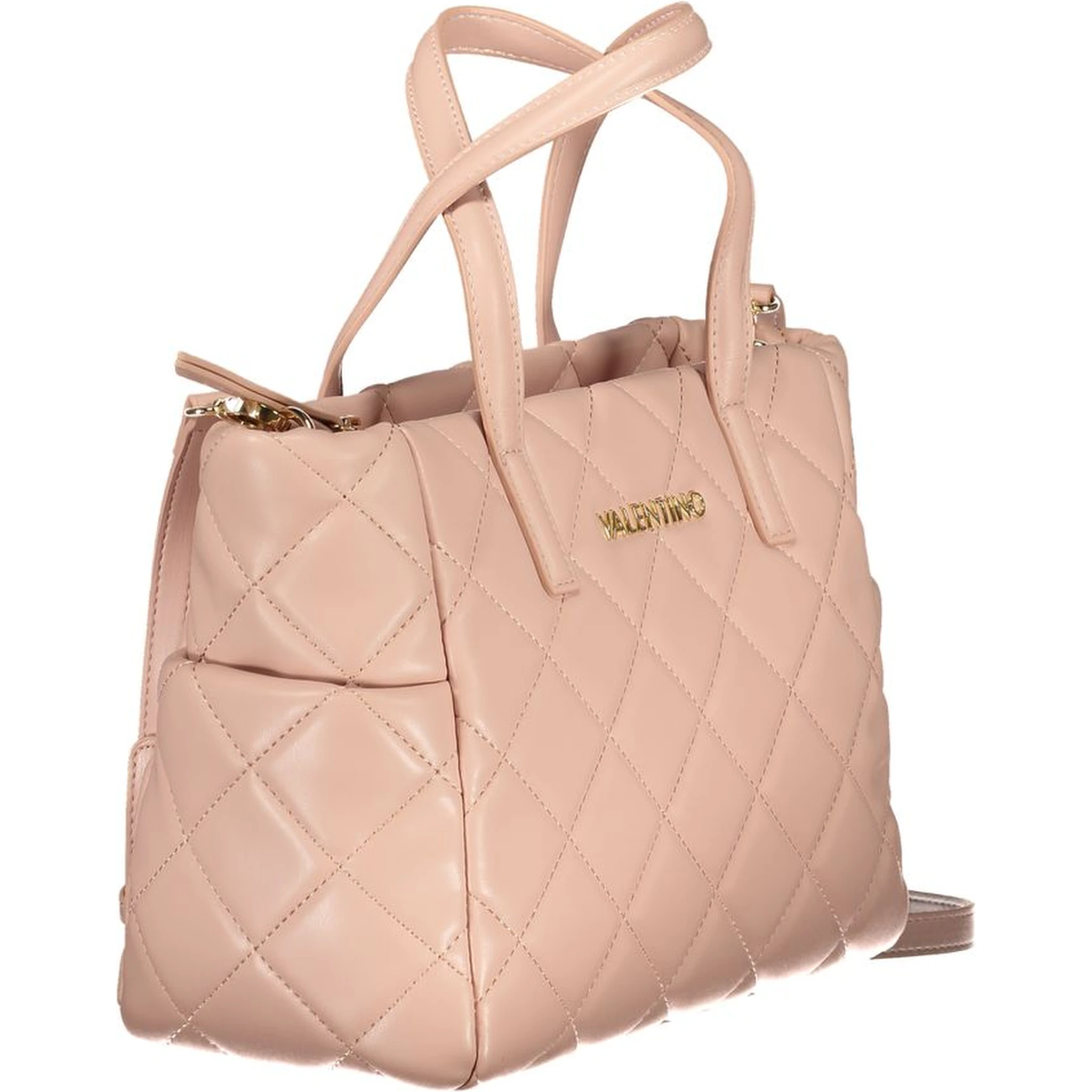Pink Polyethylene Handbag