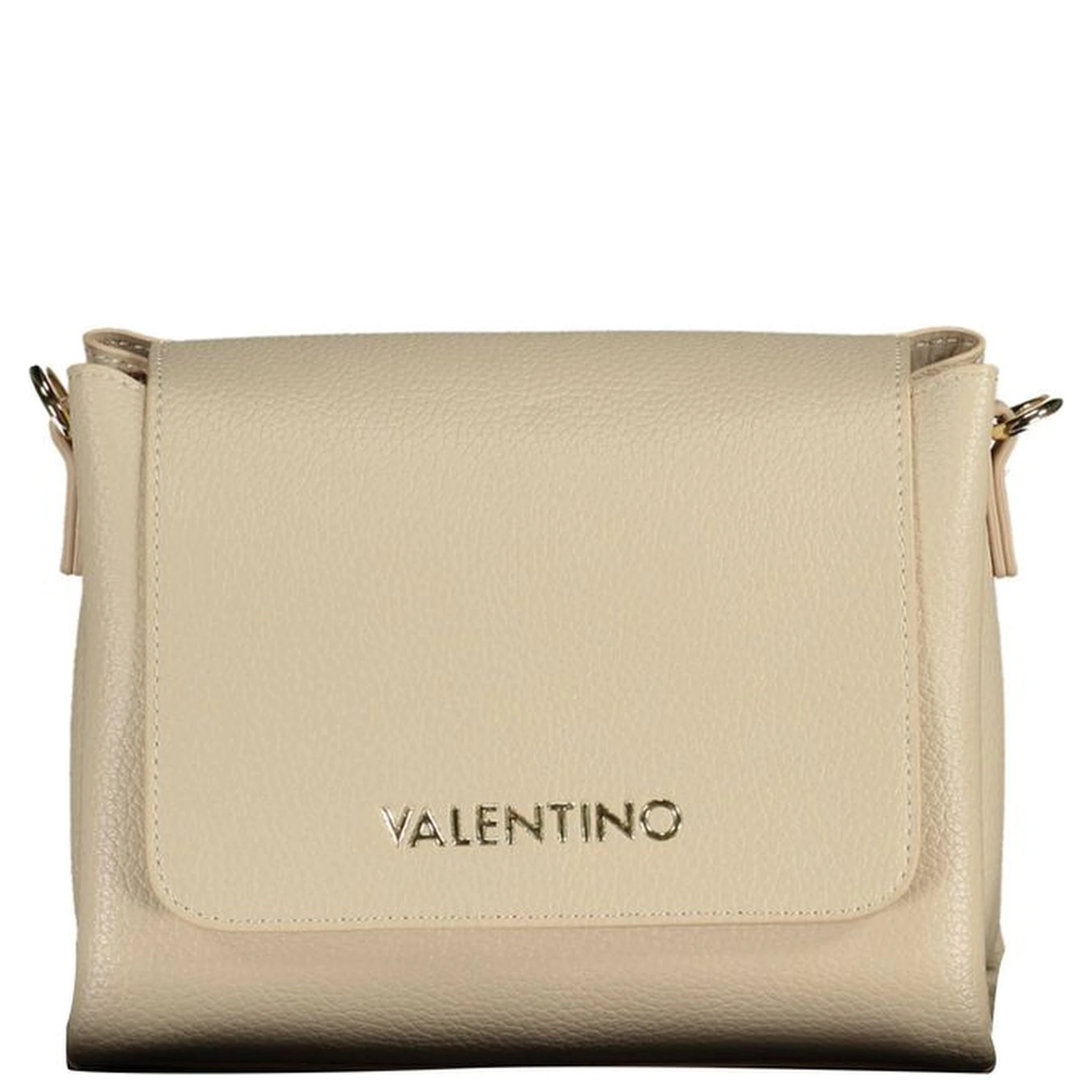 Beige Polyurethane Women Handbag