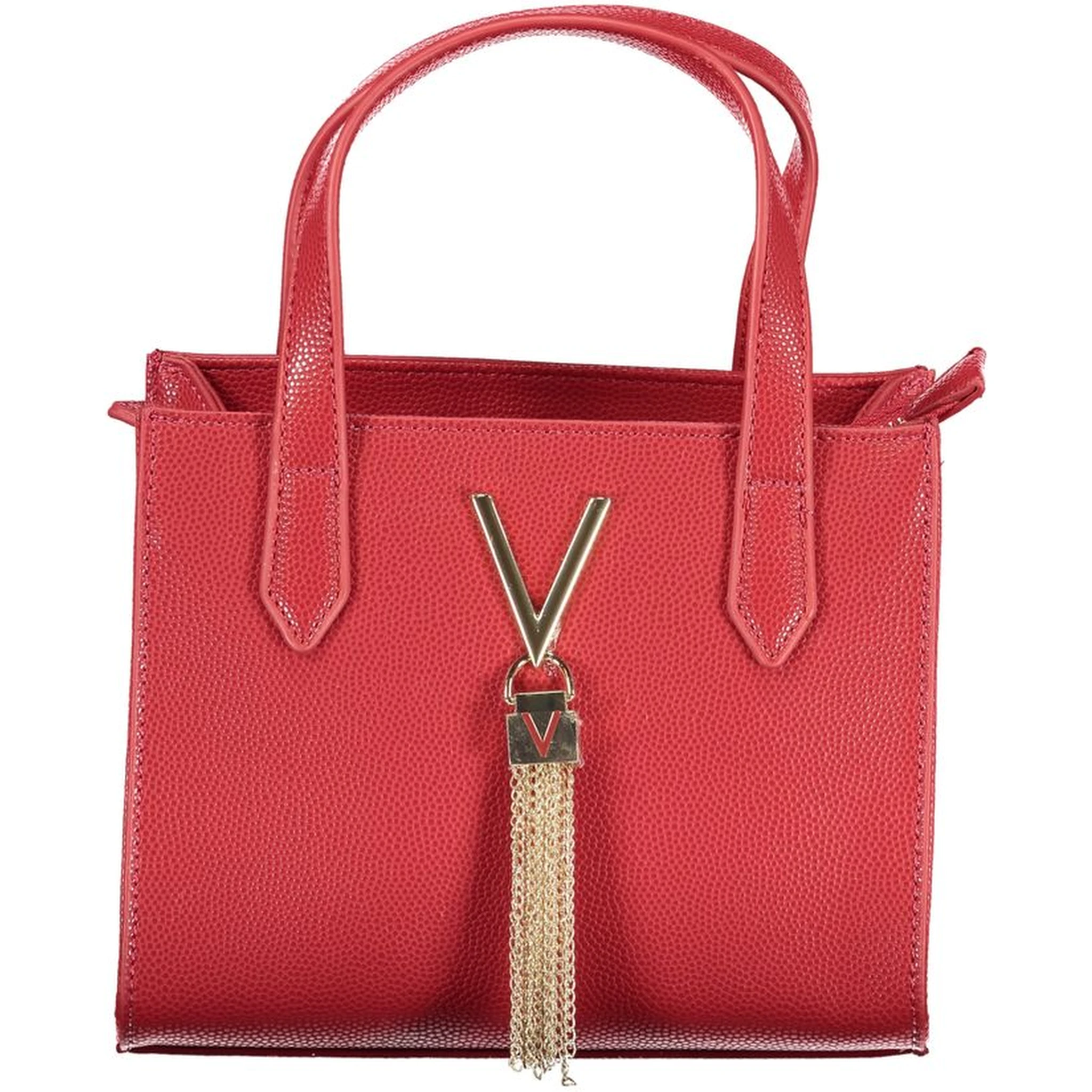 Red Polyethylene Women Handbag