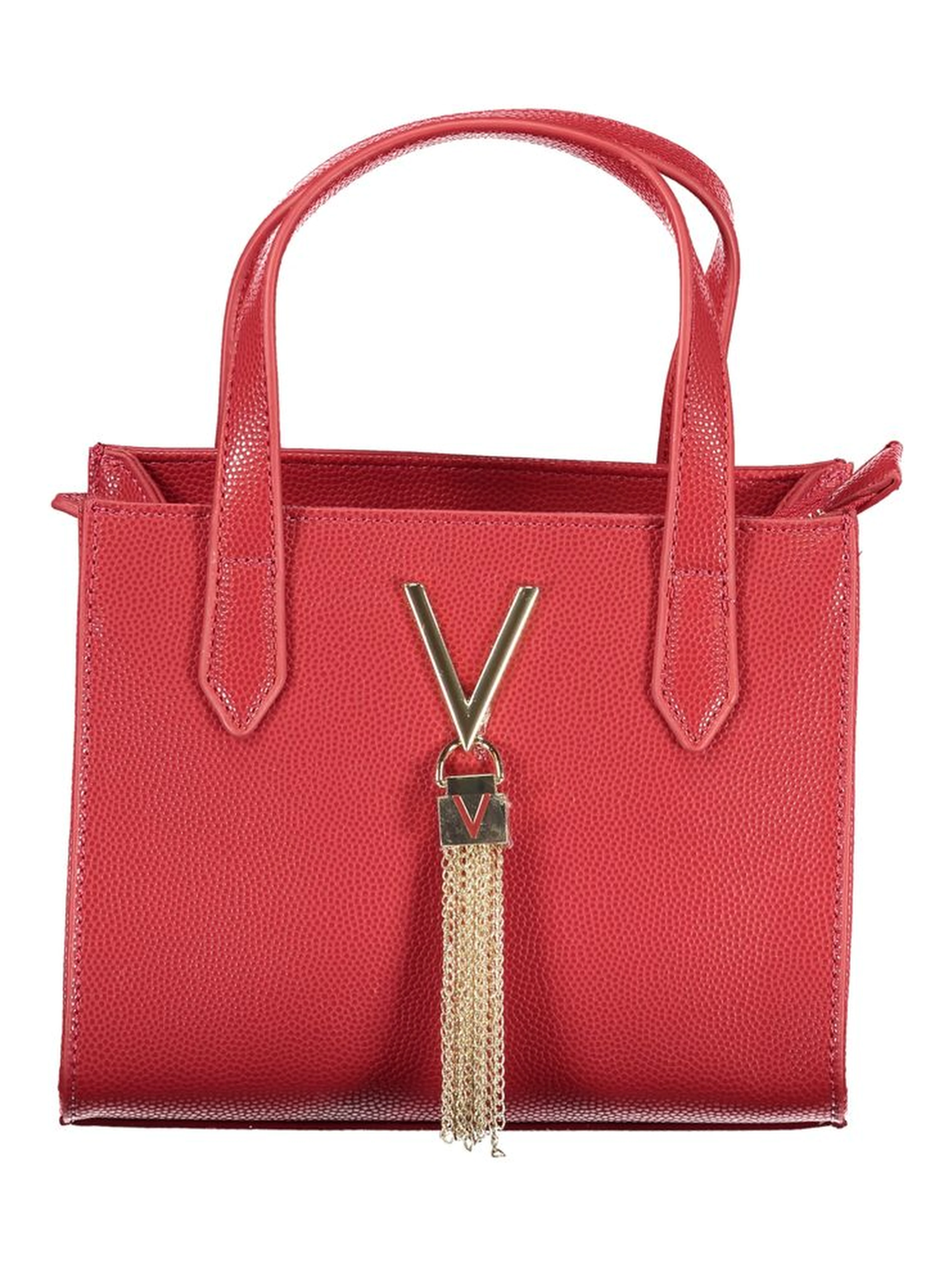 Red Polyethylene Women Handbag