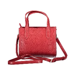 Red Polyethylene Women Handbag