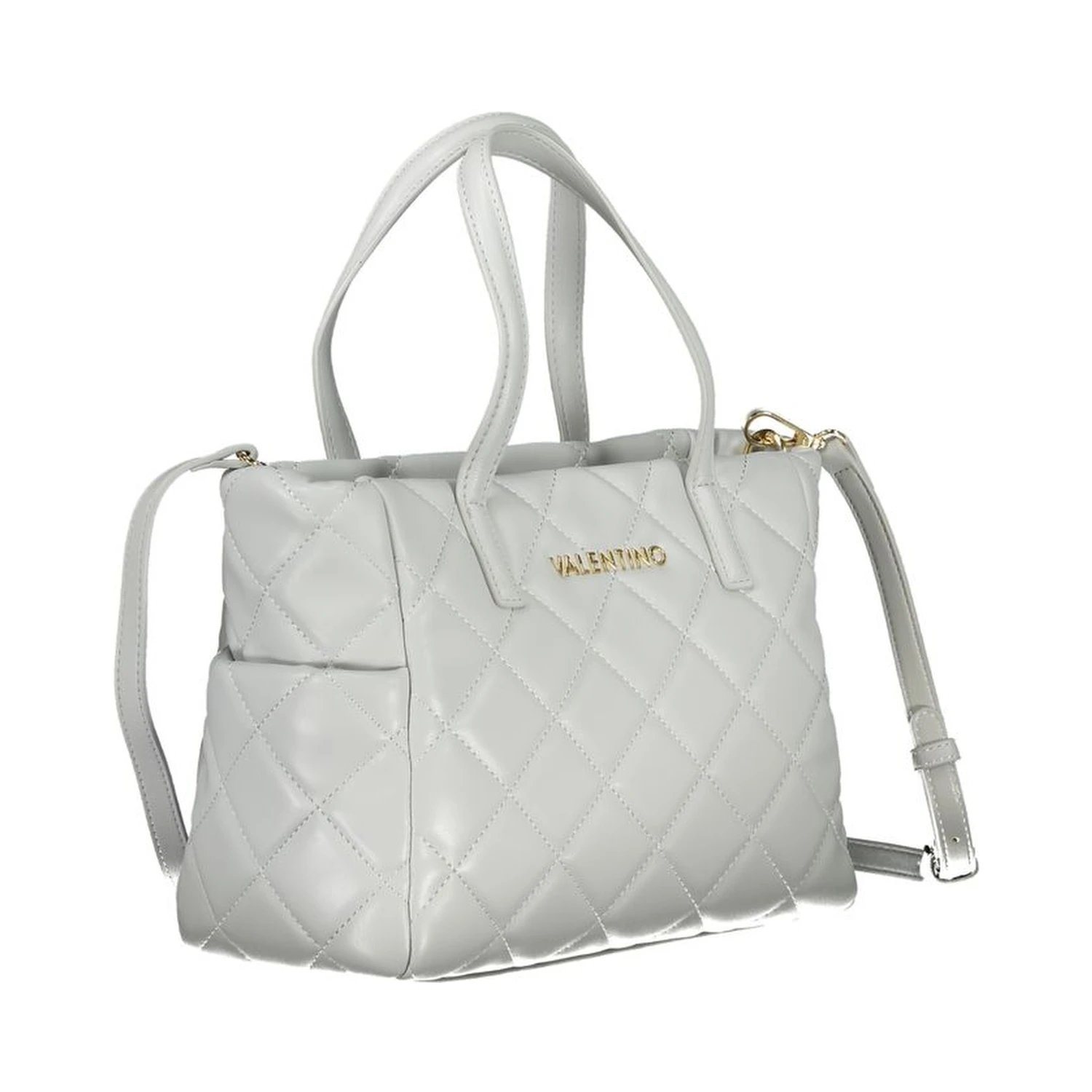 Gray Polyethylene Handbag