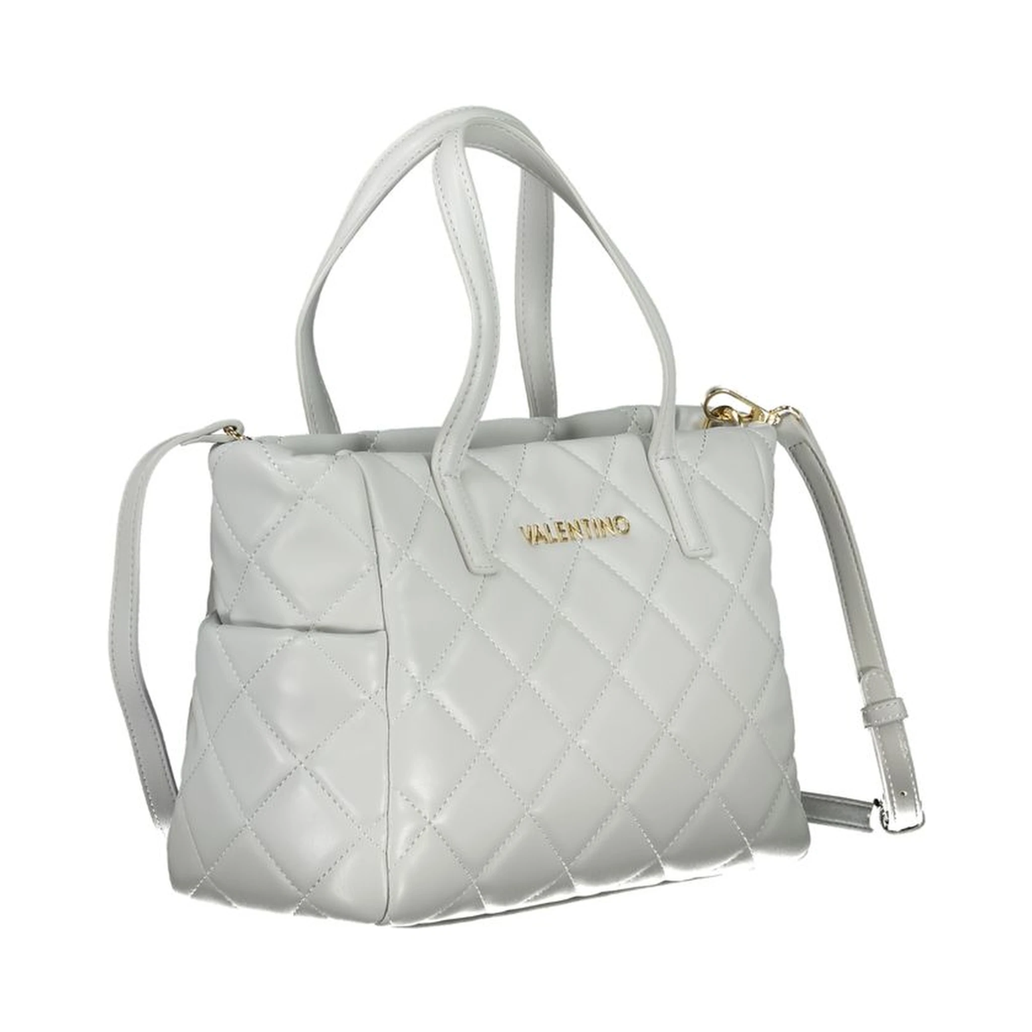 Gray Polyethylene Handbag