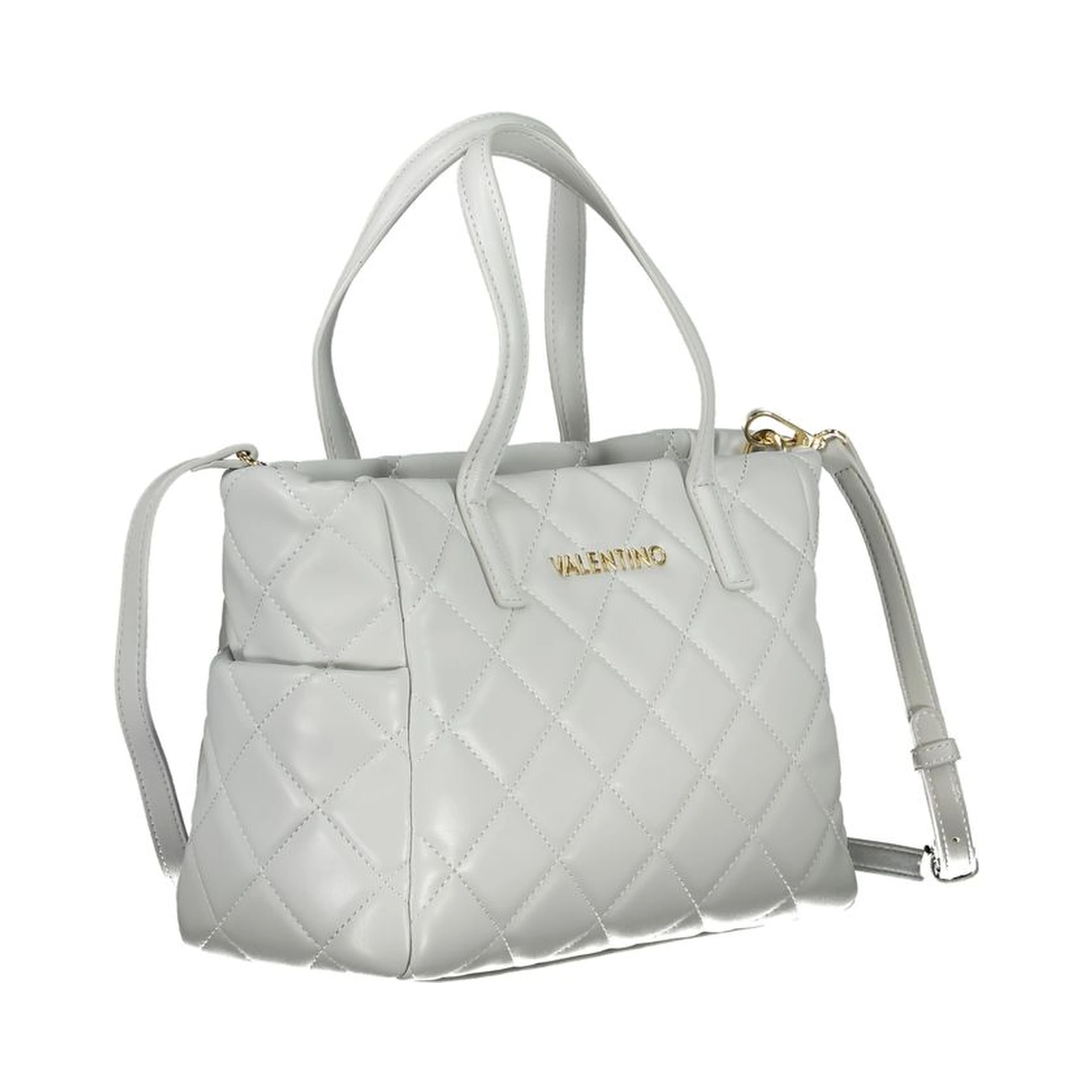 Gray Polyethylene Handbag