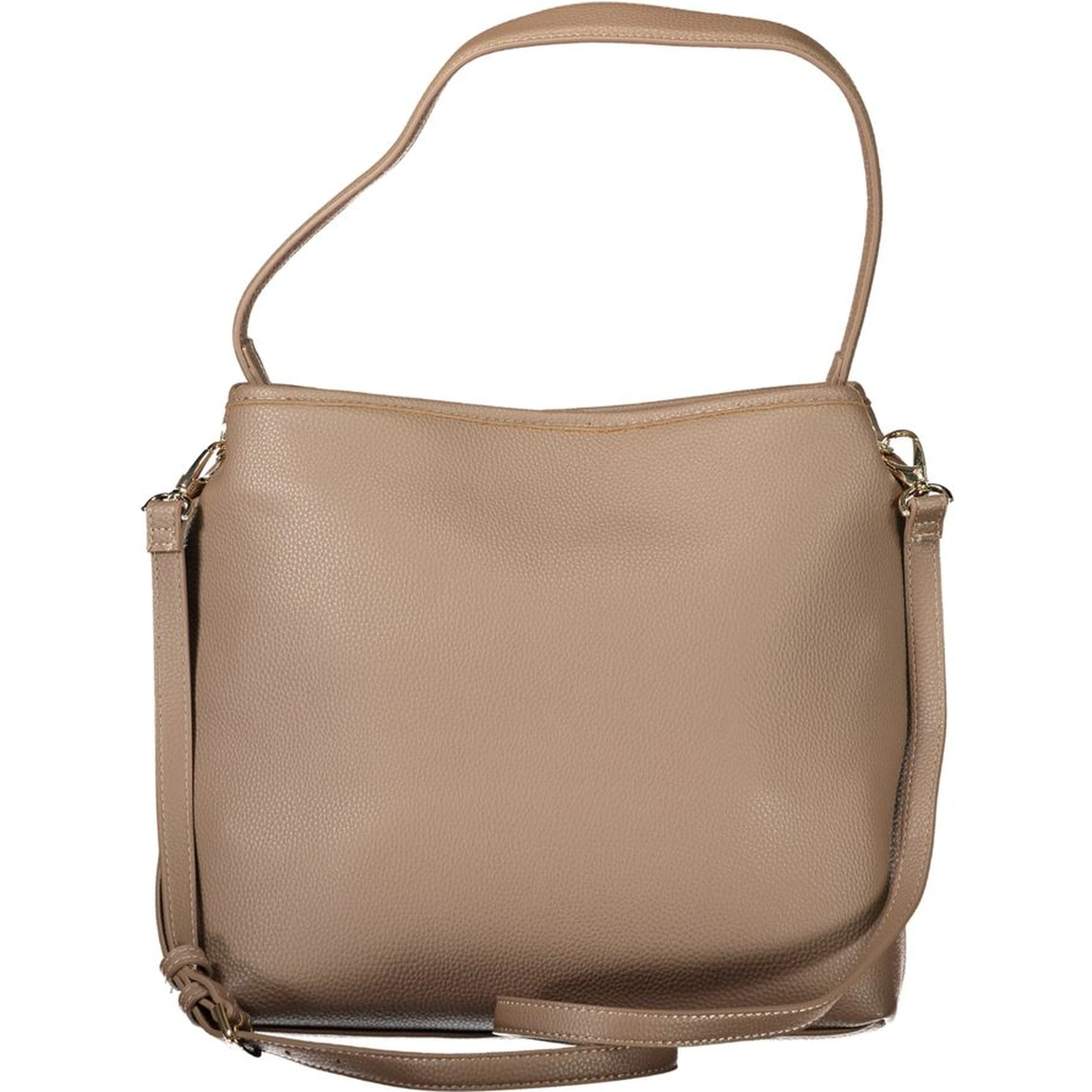 Brown Polyethylene Women Handbag