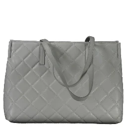 Gray Polyethylene Handbag