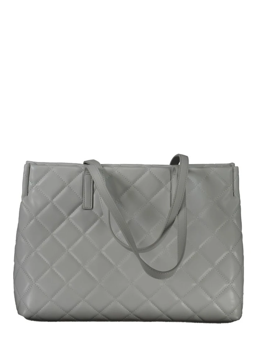 Gray Polyethylene Handbag