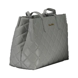 Gray Polyethylene Handbag