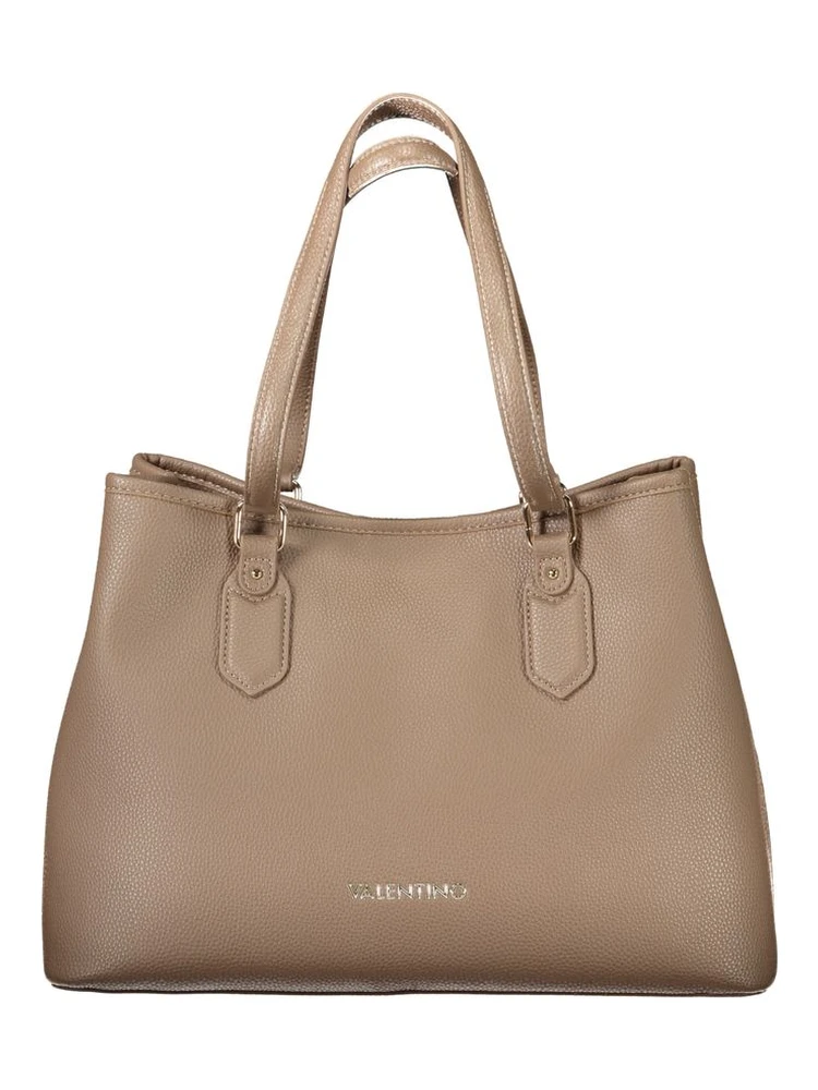 Brown Polyethylene Women Handbag