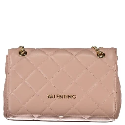 Pink Polyethylene Women Handbag
