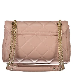 Pink Polyethylene Women Handbag