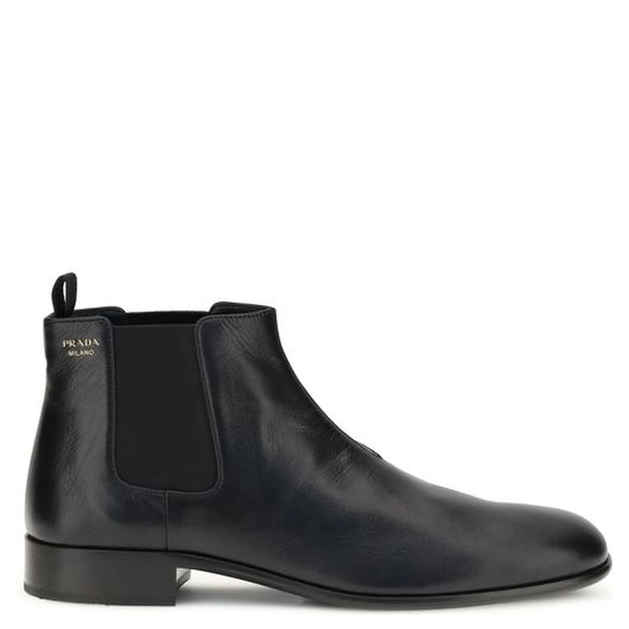 Black Goatskin Ankle Boots