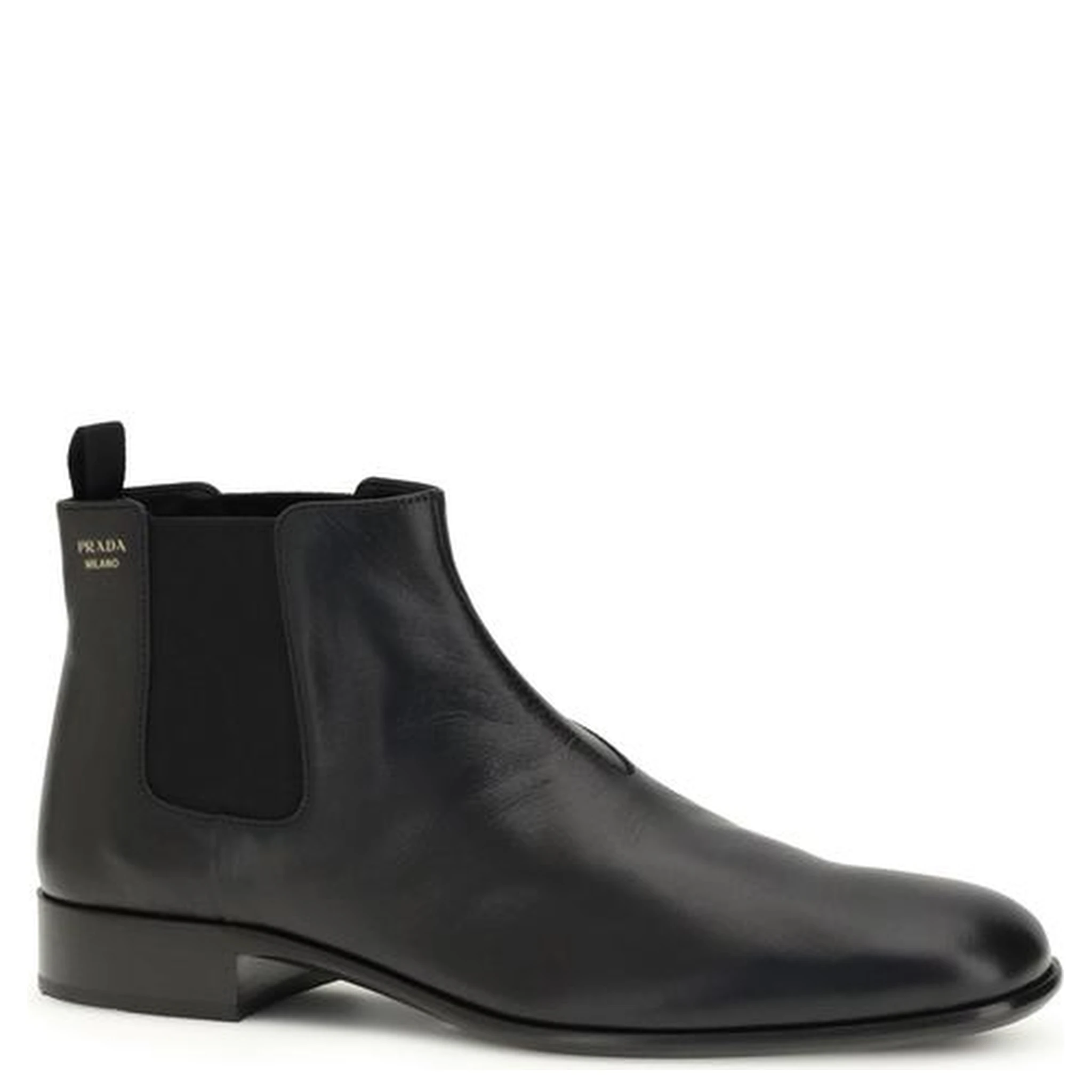 Black Goatskin Ankle Boots
