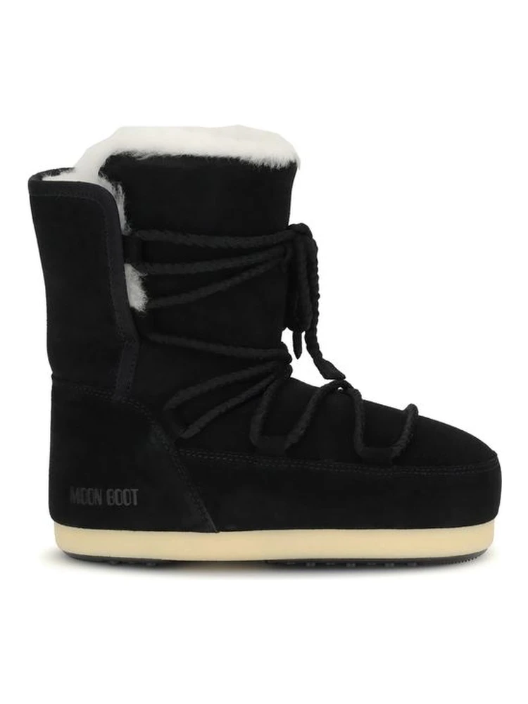 Black Leather Ankle Boots