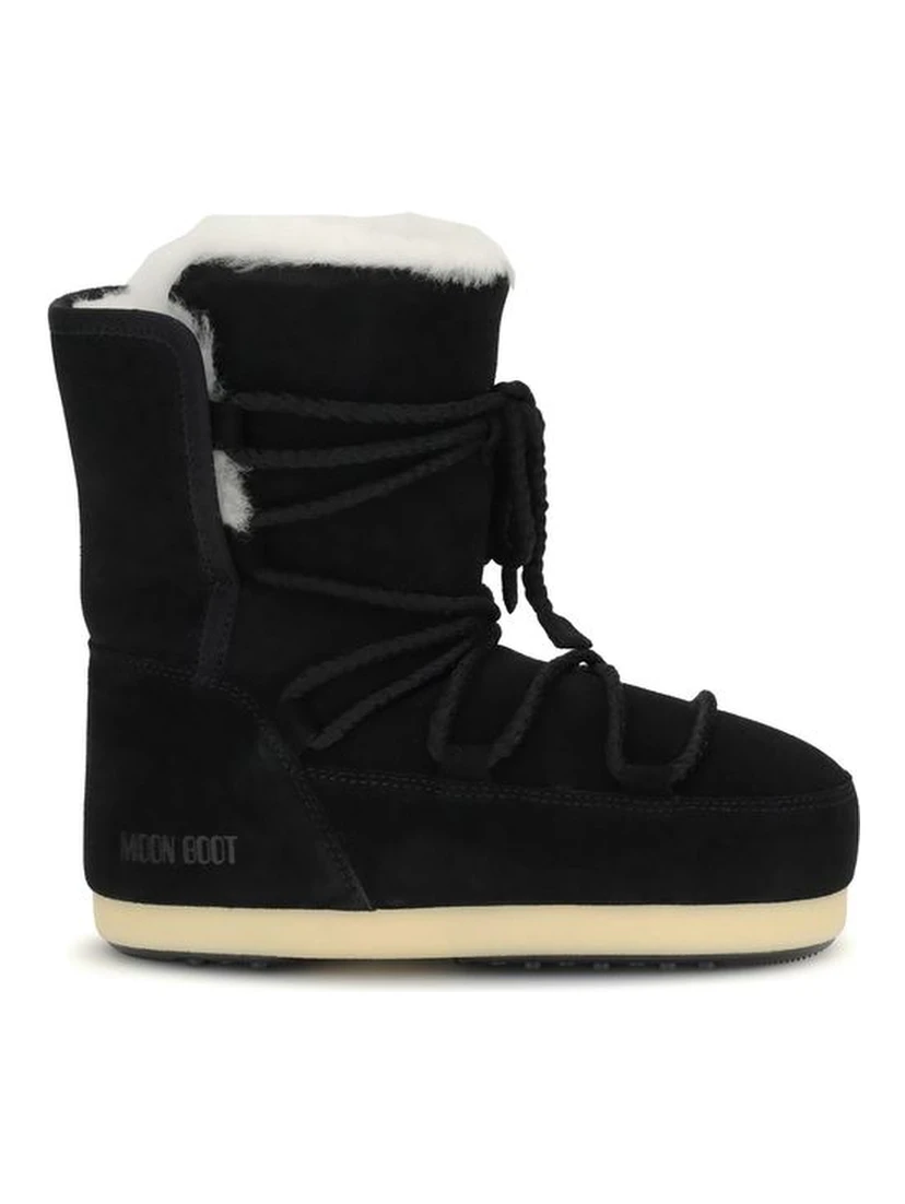 Black Leather Ankle Boots