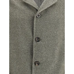 Green Fleece Wool Coat