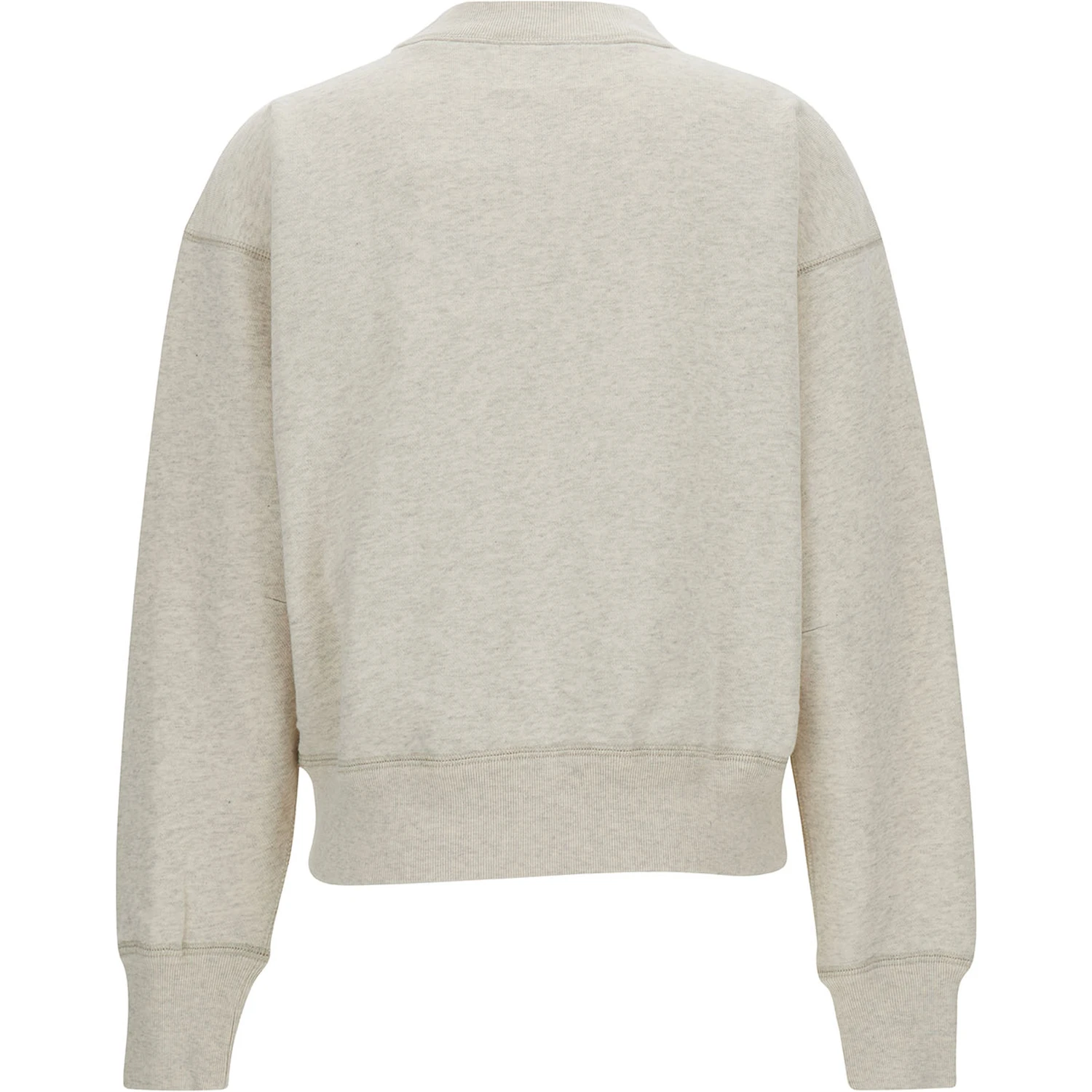 Beige High Neck Sweatshirt with Contrasting Logo Print in Cotton Blend Woman