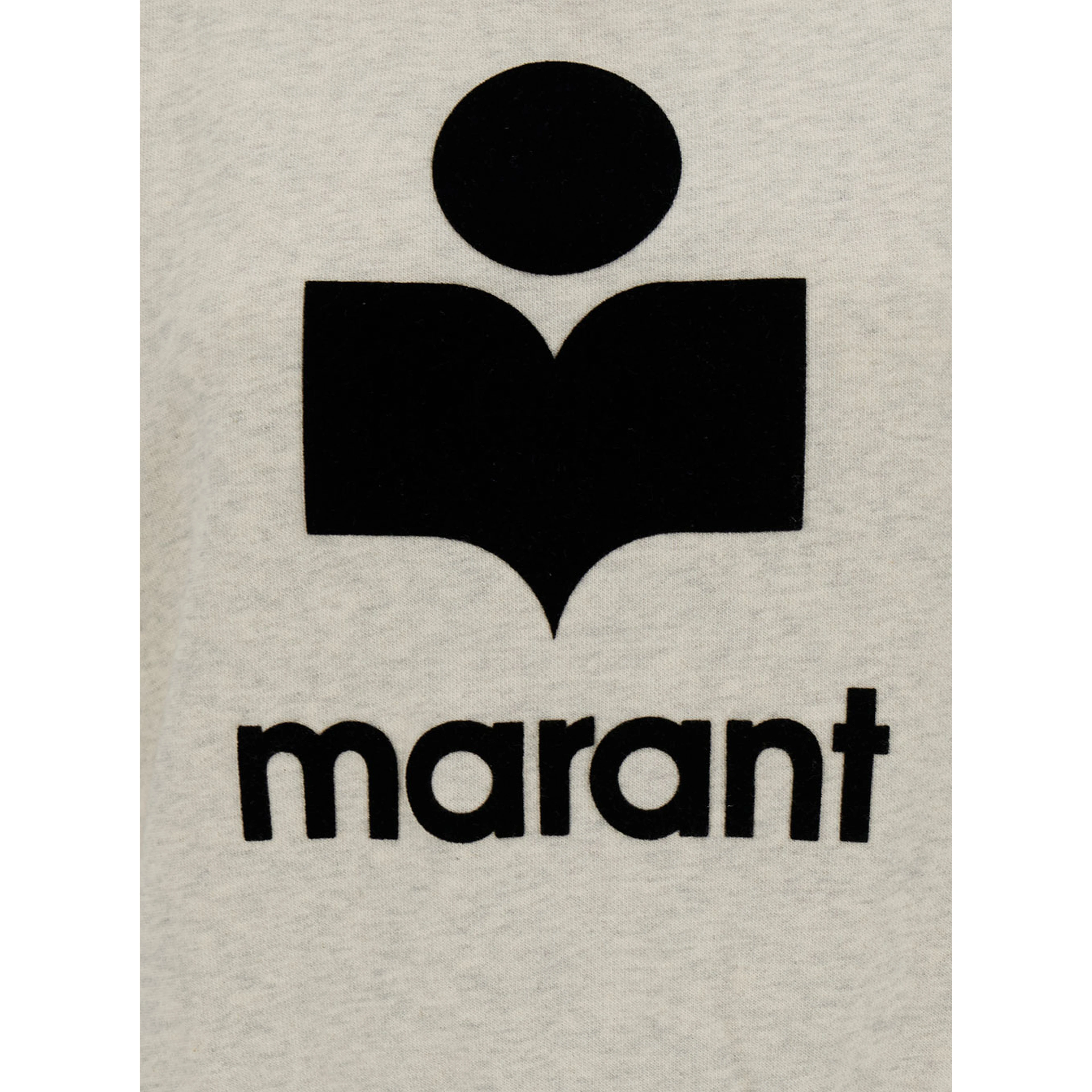 Beige High Neck Sweatshirt with Contrasting Logo Print in Cotton Blend Woman