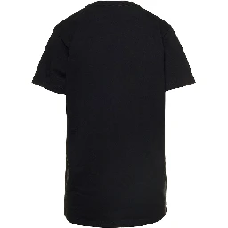 تيشيرت أسود برقبة دائرية مطرز بشعار العلامة التجارية، مصنوع من القطن، للنساء من إيزابيل ماران إيتوال