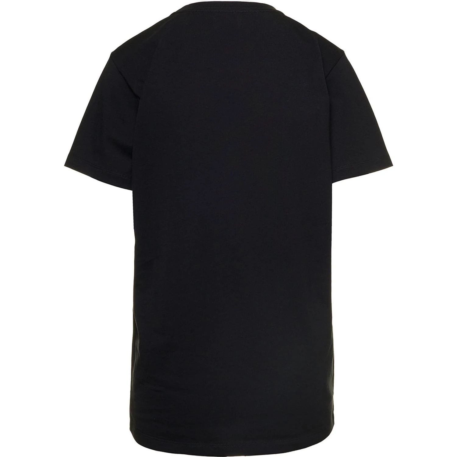 Black Crewneck T-Shirt with Logo Embroidery in Cotton Woman Isabel Marant Etoile