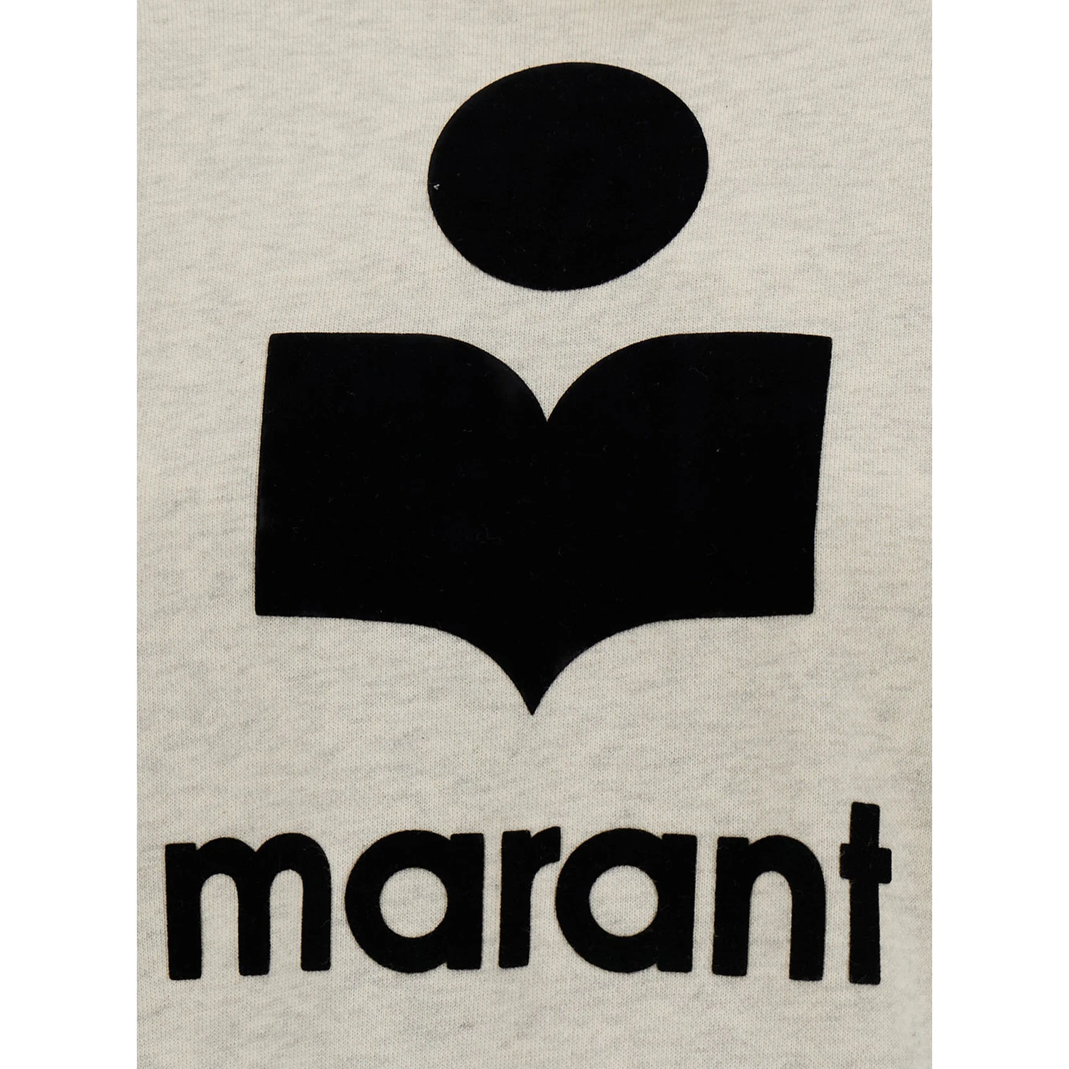 White Hoodie with Tonal Logo Print in Cotton Blend Woman
