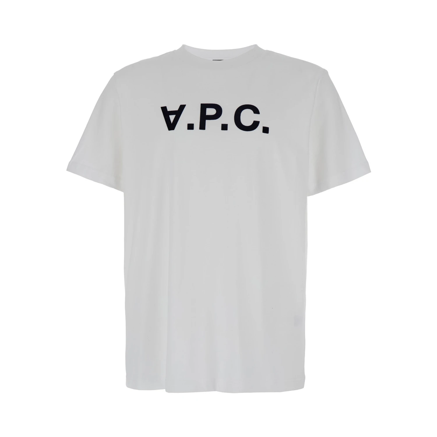 White Oversized T-Shirt with APC Print in Cotton WOman