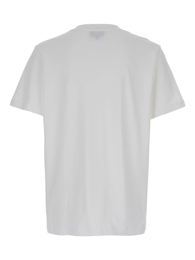 White Oversized T-Shirt with APC Print in Cotton WOman