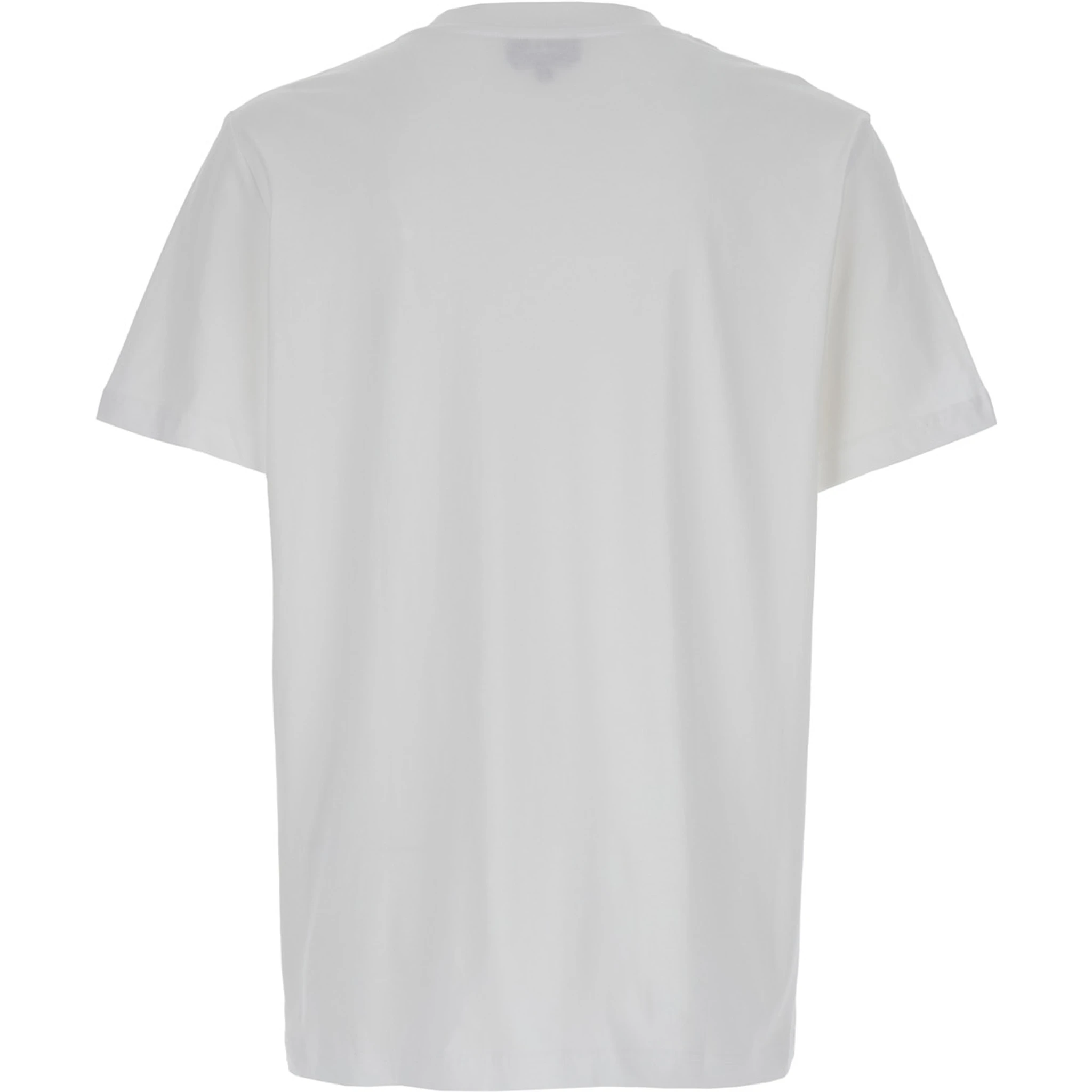 White Oversized T-Shirt with APC Print in Cotton WOman