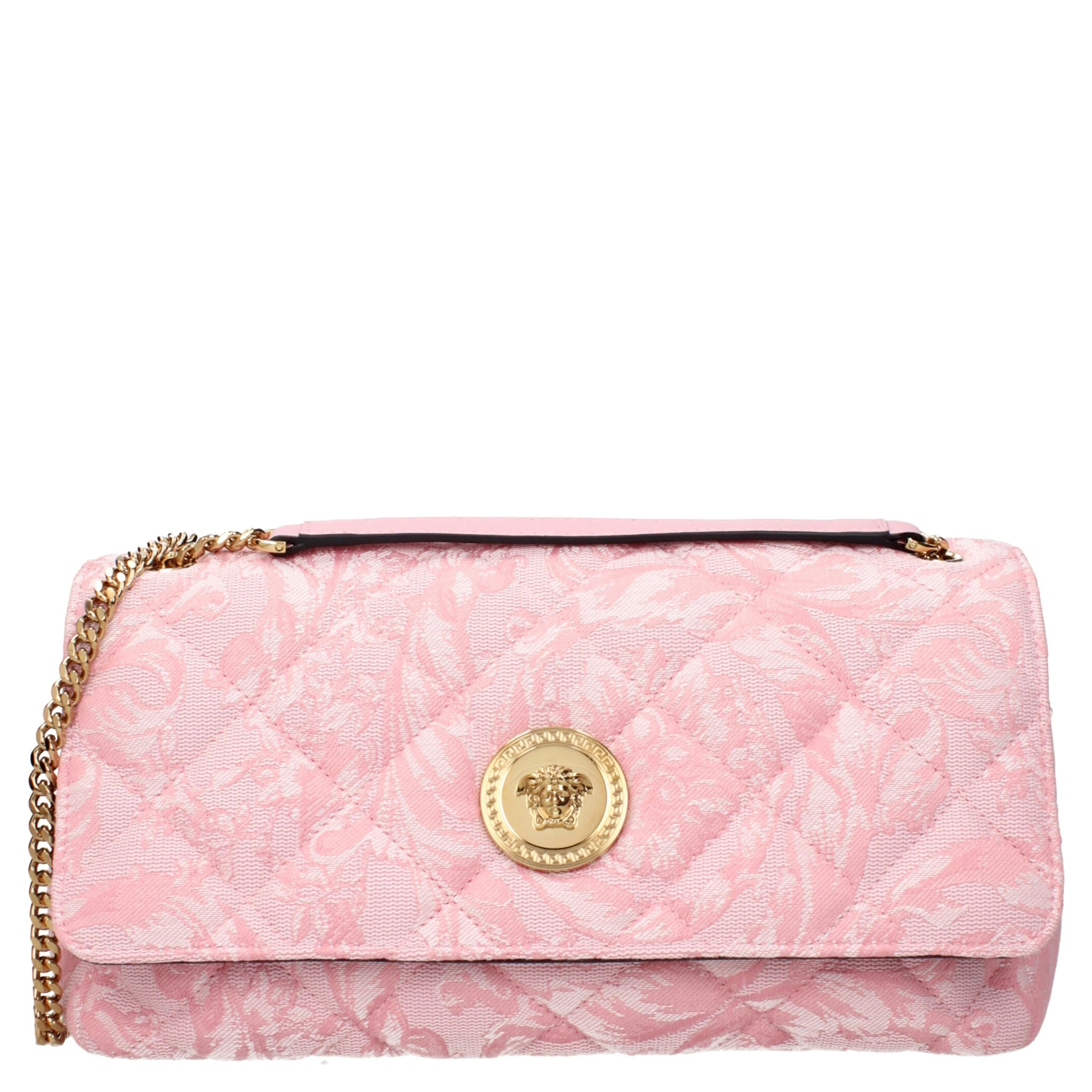 Pink Fabric Shoulder Bag