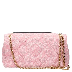 Pink Fabric Shoulder Bag