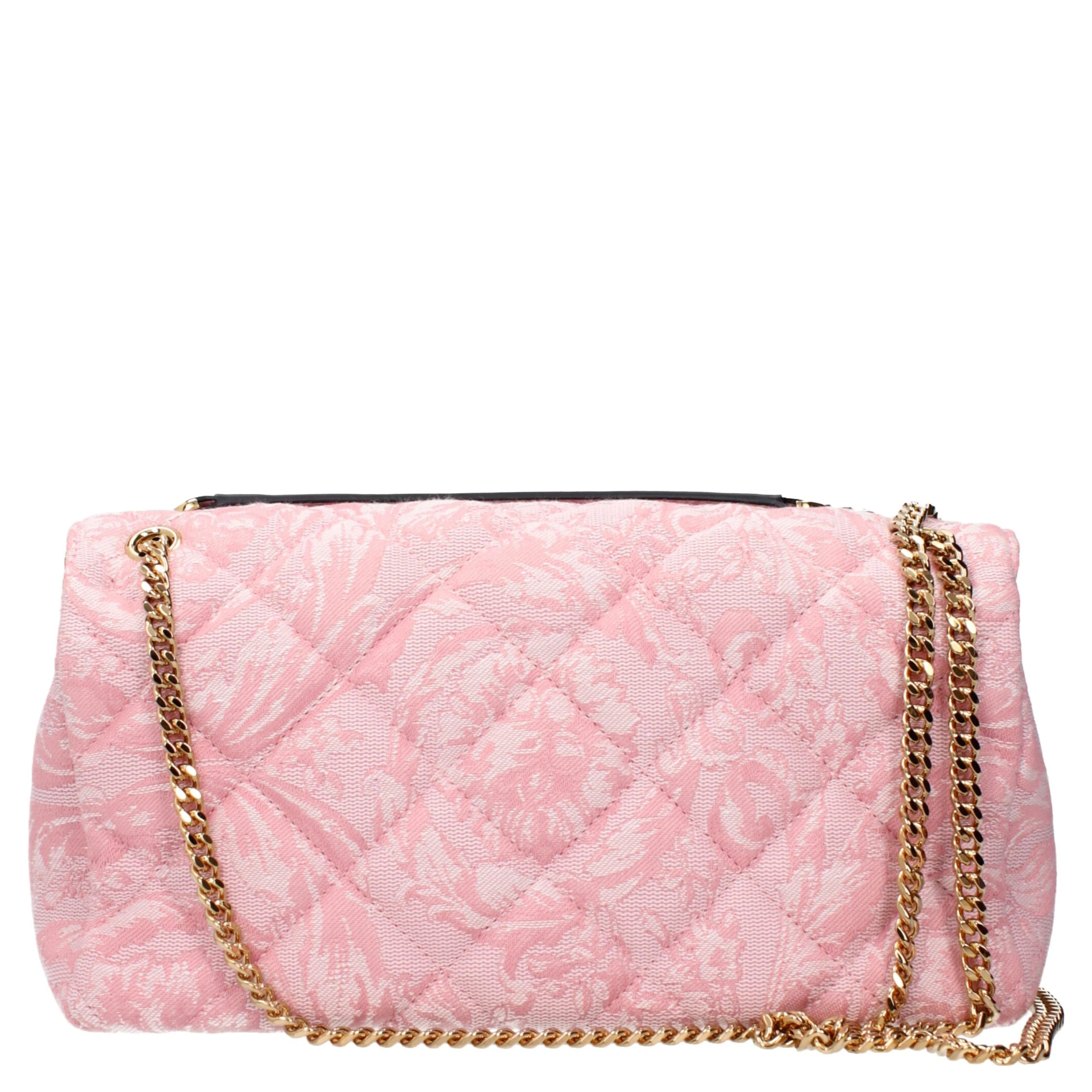 Pink Fabric Shoulder Bag
