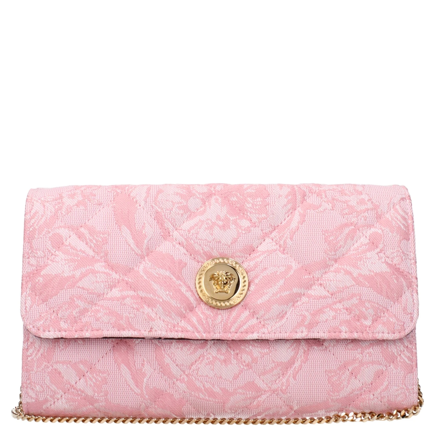 Pink Fabric Clutch Bag