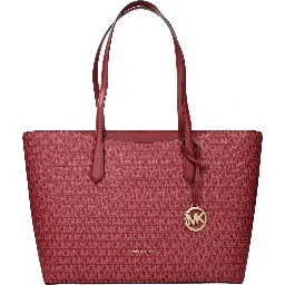 Red Fabric Shoulder Bag