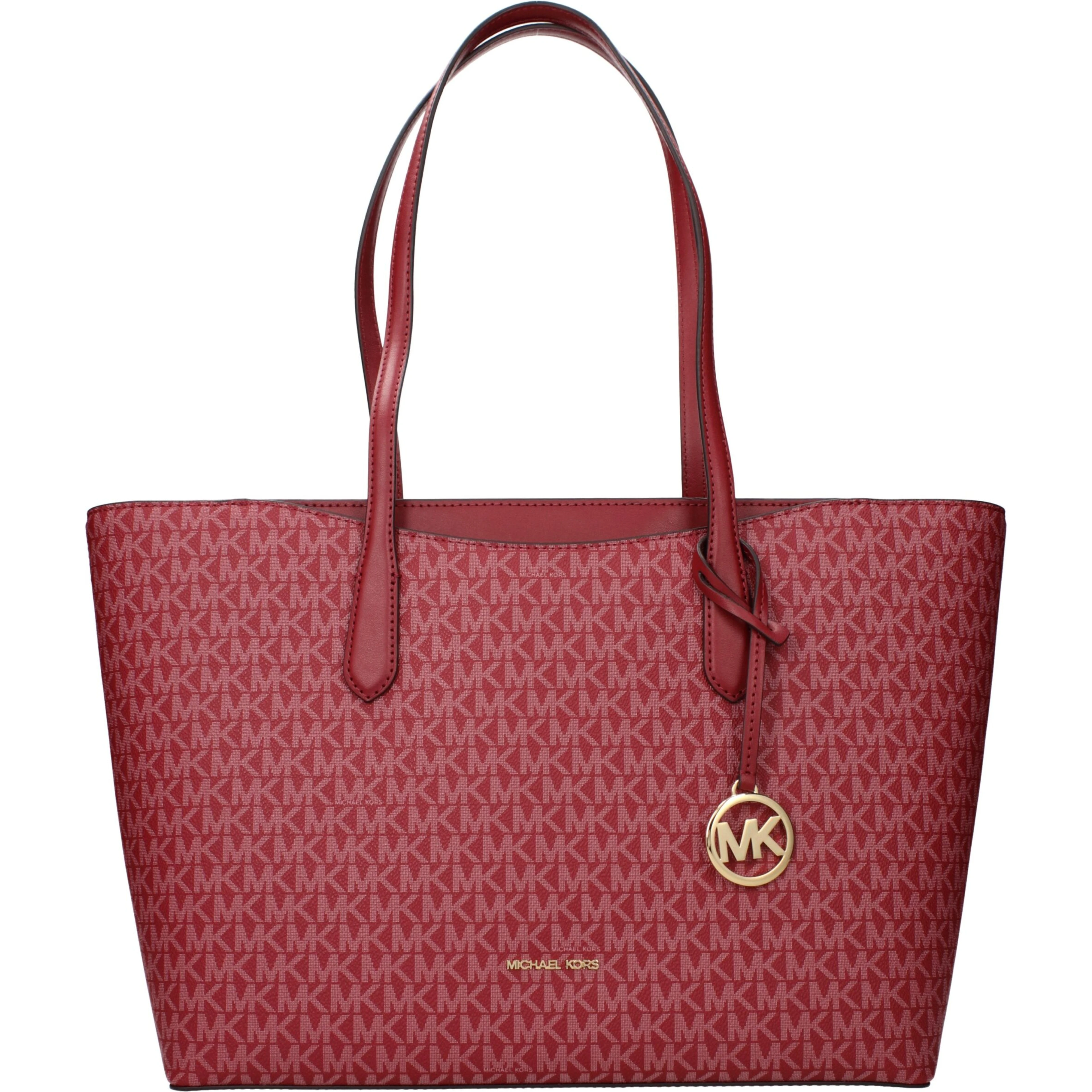 Red Fabric Shoulder Bag