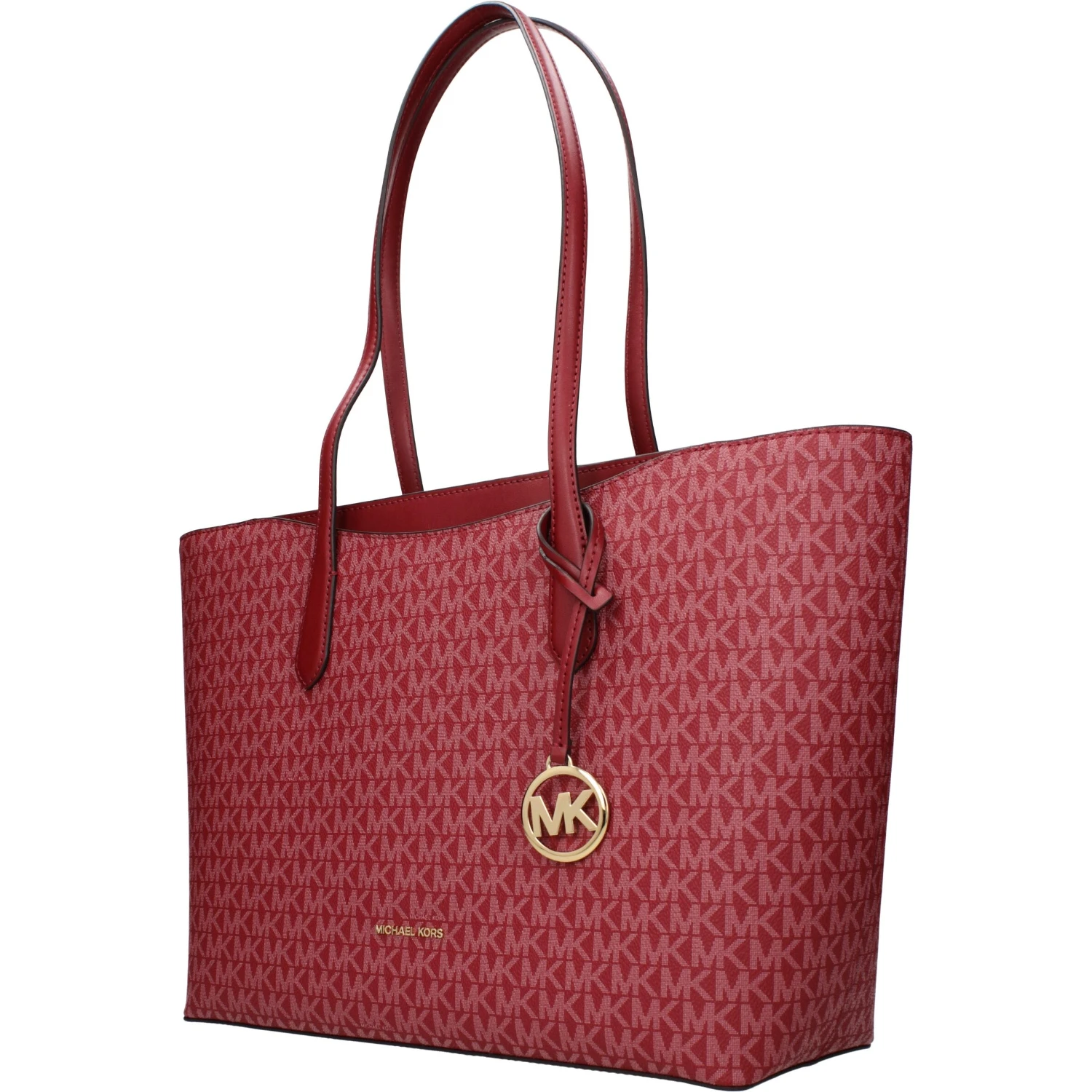 Red Fabric Shoulder Bag