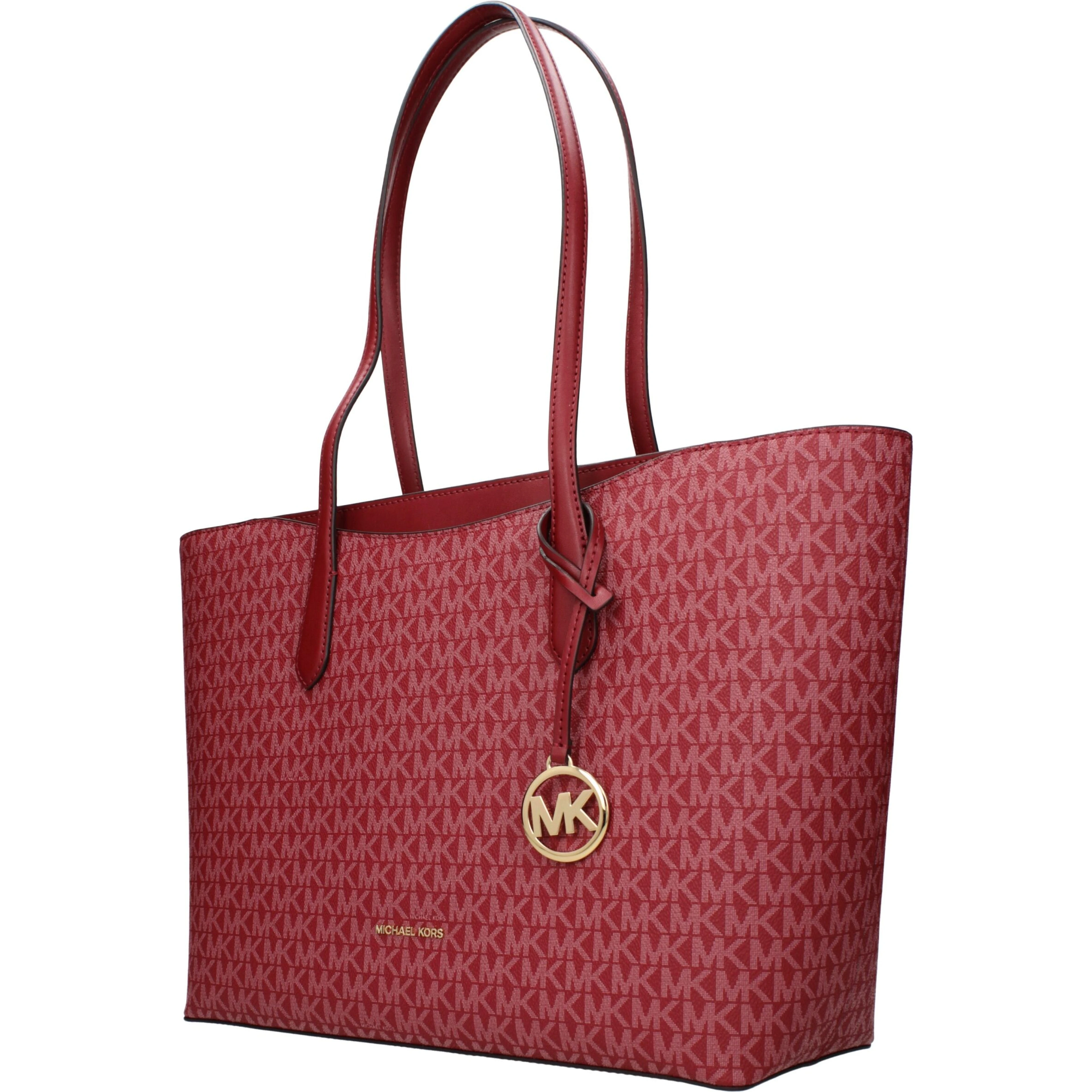 Red Fabric Shoulder Bag